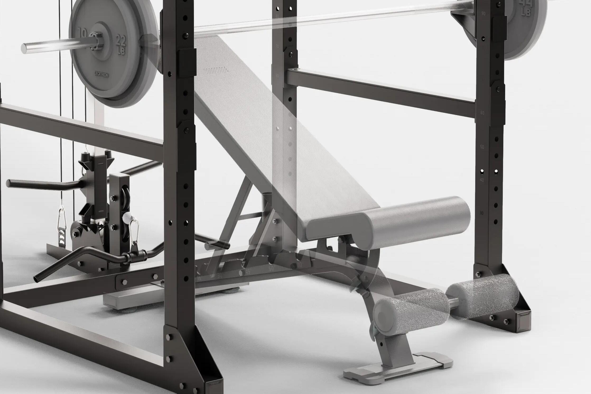Decathlon squat rack 900 sale